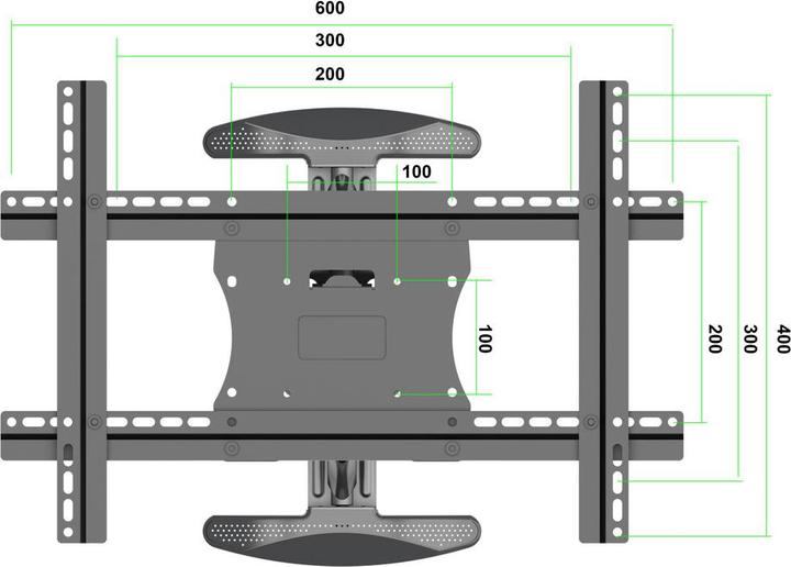 Actual product image Multibrackets Vesa adapter for 40 "-63 ", load capacity 45 kg (Wall, 63", 45 kg)