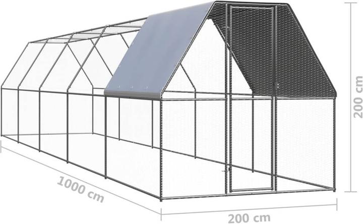 Image du produit vidaXL Hühnerkäfig