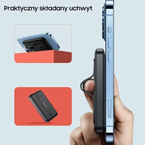 Actual product image Usams Magnetic Wireless Fast Charging Power Bank (10000 mAh, 20 W, 15 Wh)