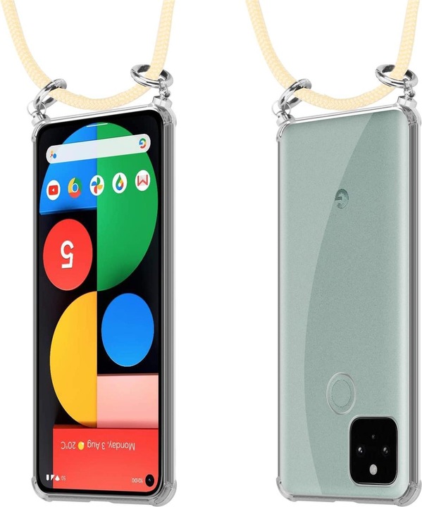 Produktbild Cadorabo TPU Handy Kette SILBER Cover