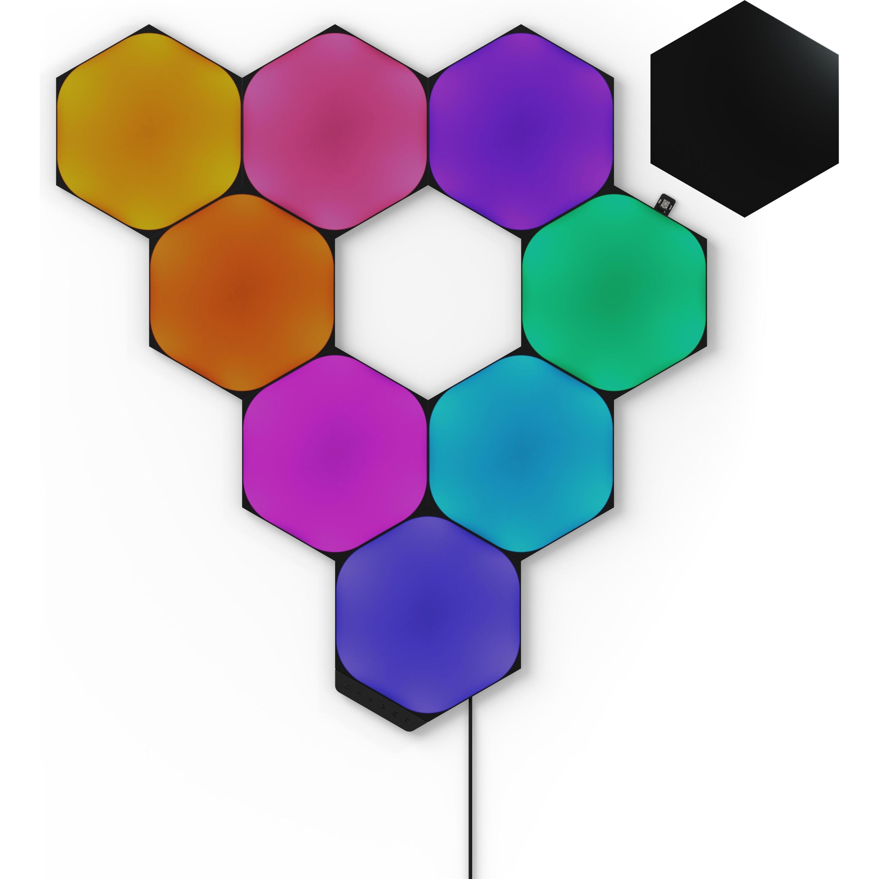 Nanoleaf, Wandleuchte + Deckenleuchte, Shapes Hexagons (900 lm)