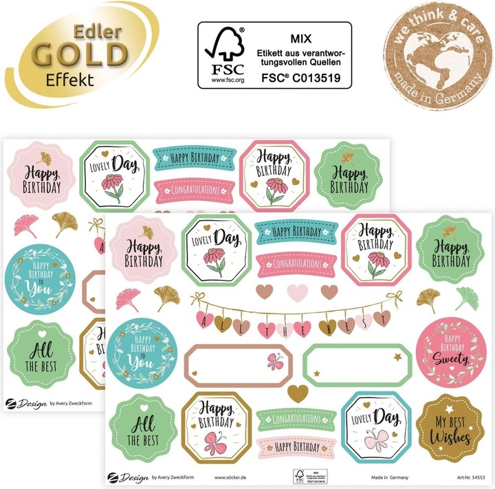 Produktbild Avery Deko Sticker