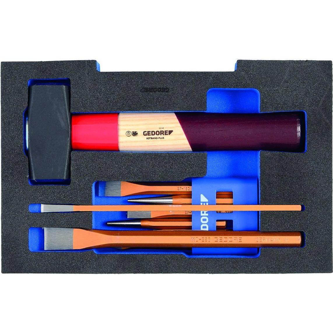 Gedore, Meissel, 1100 CT1-350 Meissel-Sortiment in 1/2 L-BOXX 136 Modul