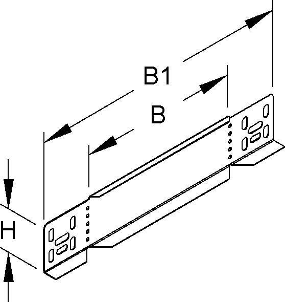 Produktbild Niedax NIE RA 60.600 F Reduzier-/ AbschlussstÃ¼ck, 60x600mm feuerverzinkt
