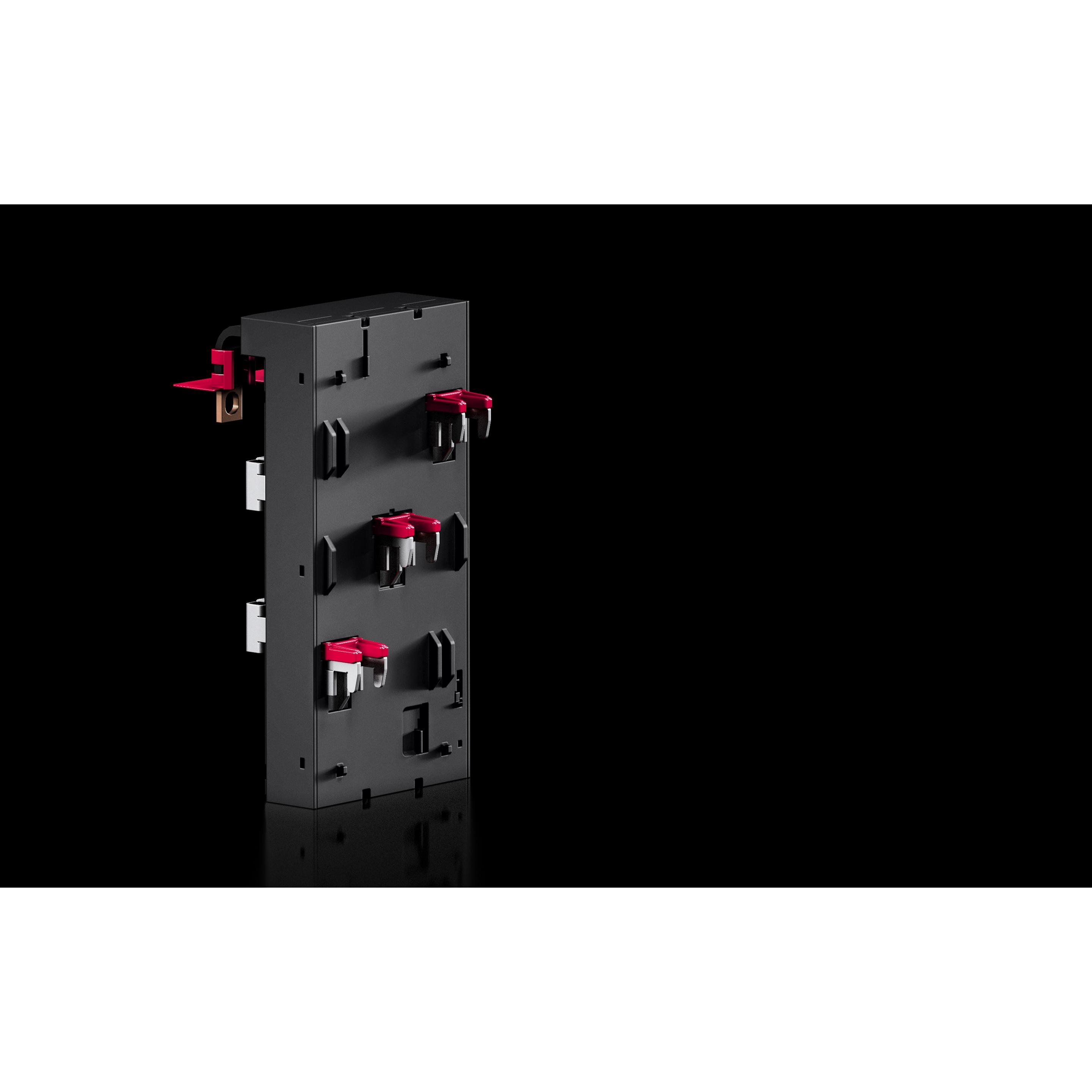 Rittal CB-Geräteadapter 250 A RX 9360612 3-polig Universal Fix B:105 mm, Accessori per armadio rack, Grigio