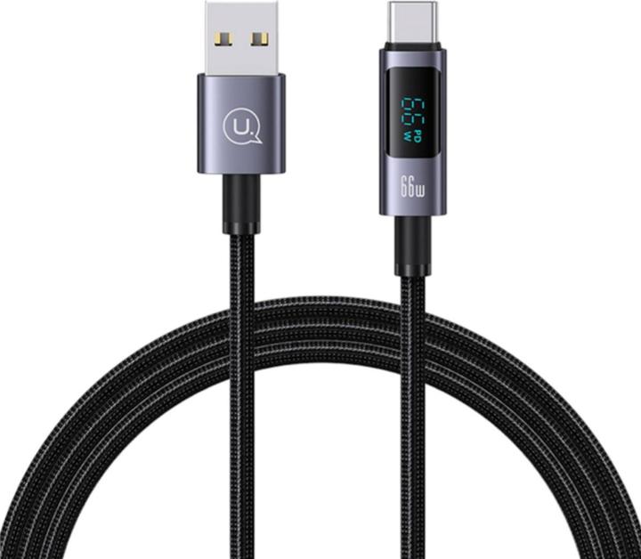 Image du produit EKO Câble de charge 66W USB-A vers Type-C 1.2m Modèle Display SF avec écran LED (1.20 m, 66 W)