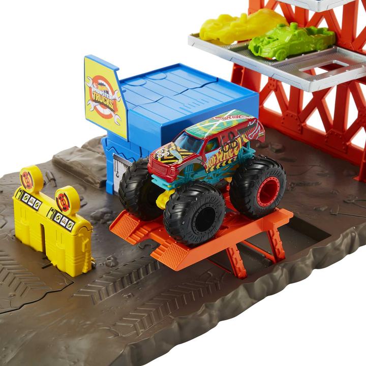 Actual product image Hot Wheels Monster trucks blasting station