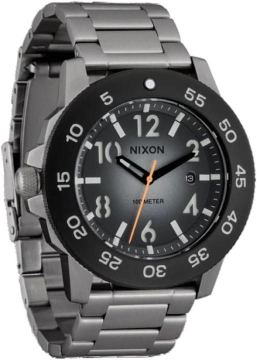 Produktbild Nixon Analoog Herrenuhr mit wasserdichter Edelstahlarmband für Taucher und Sport (Analoguhr, 49.50 mm)