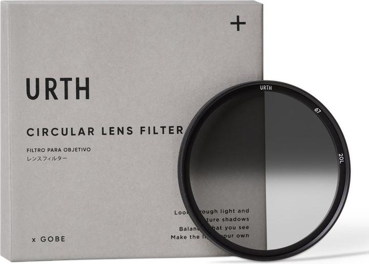 Productafbeelding Urth 67mm Hard ND8 lensfilter met gradatie (Plus+) (67 mm, ND / grijsfilter)