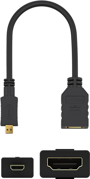 Actual product image Goobay Micro HDMI D – HDMI Buchse (0.15 m)