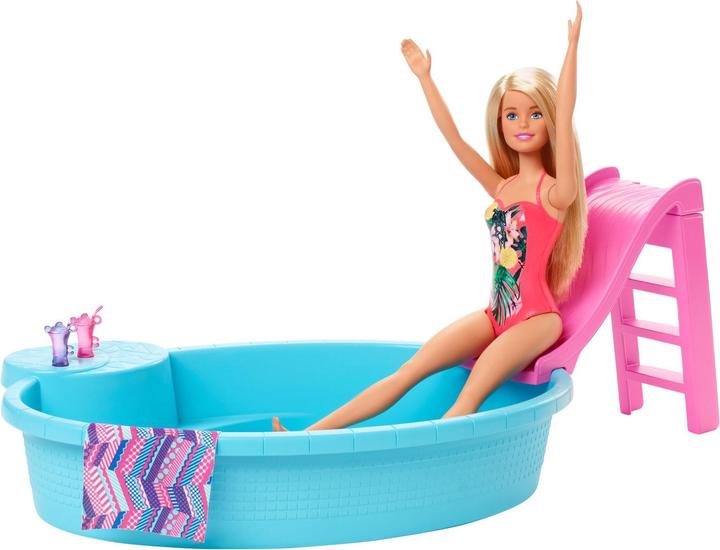 Image du produit Barbie Piscine - Coffret Poupée Mannequin - 3 ans et +