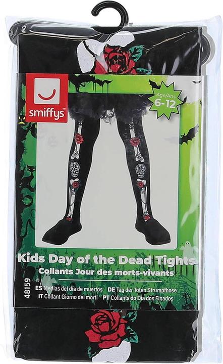 Produktbild Smiffys Strumpfhosen Mädchen Tag der Toten (152)