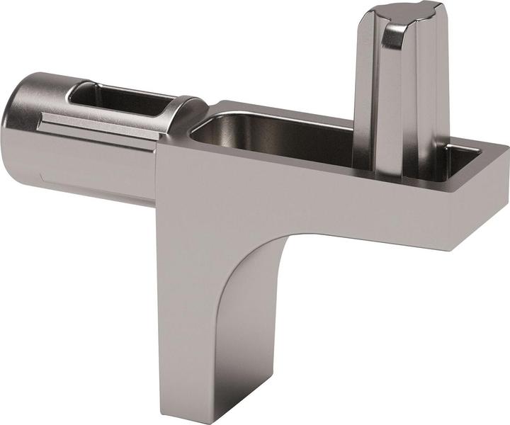 Italiana Ferramenta Plug-in shelf support K-LINE 2 spigots 5 mm, nickel-plated zamak