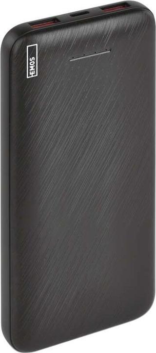 Actual product image Emos Powerbank AlphaQ3, 10 000 mAh, 22,5 W, schwarz (10000 mAh, 22.50 W, 37 Wh)