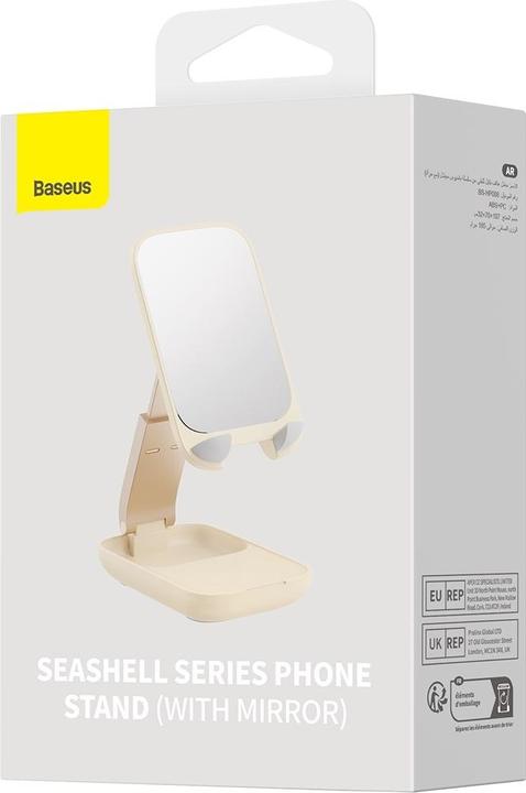 Actual product image Baseus Folding Phone Stand with mirror (baby pink)