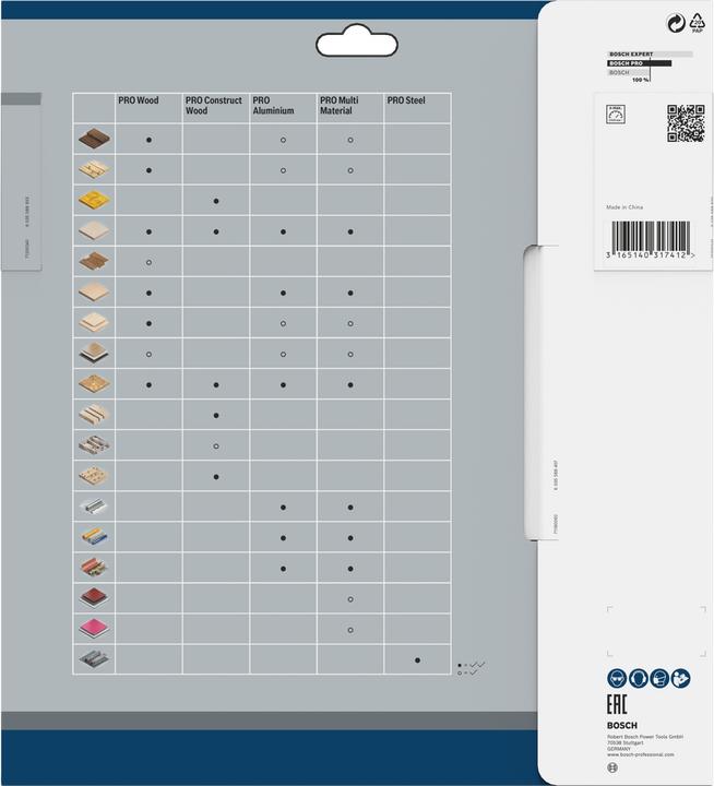 Produktbild Bosch Professional Zubehör PRO Wood Kreissägeblatt, 254 x 2,8 x 30 mm