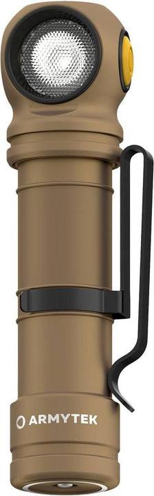 Actual product image ArmyTek Wizard C2 Pro Max Sand White LED torch with belt clip, with holster battery-powered 400 (12.15 cm, 4000 lm)