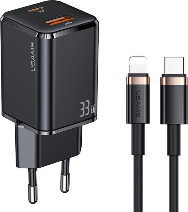 Usams Ladegerät für Us T43 1x USB-A 1x USB-C 3 A (USA800) (33 W)