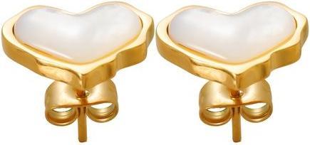 Immagine prodotto Luz de Luna Jewelry Herz Ohrstecker Amor Suave (Acciaio inossidabile, Dorato)