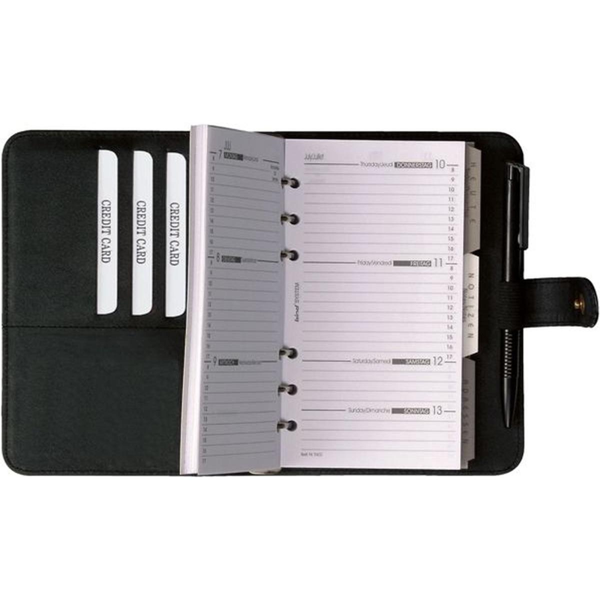 Thumbnail - Magni, Kalender, Bind 17501 Terminplaner Modell, A7, Kalender 2018, schwarz (A7, Harter Einband)