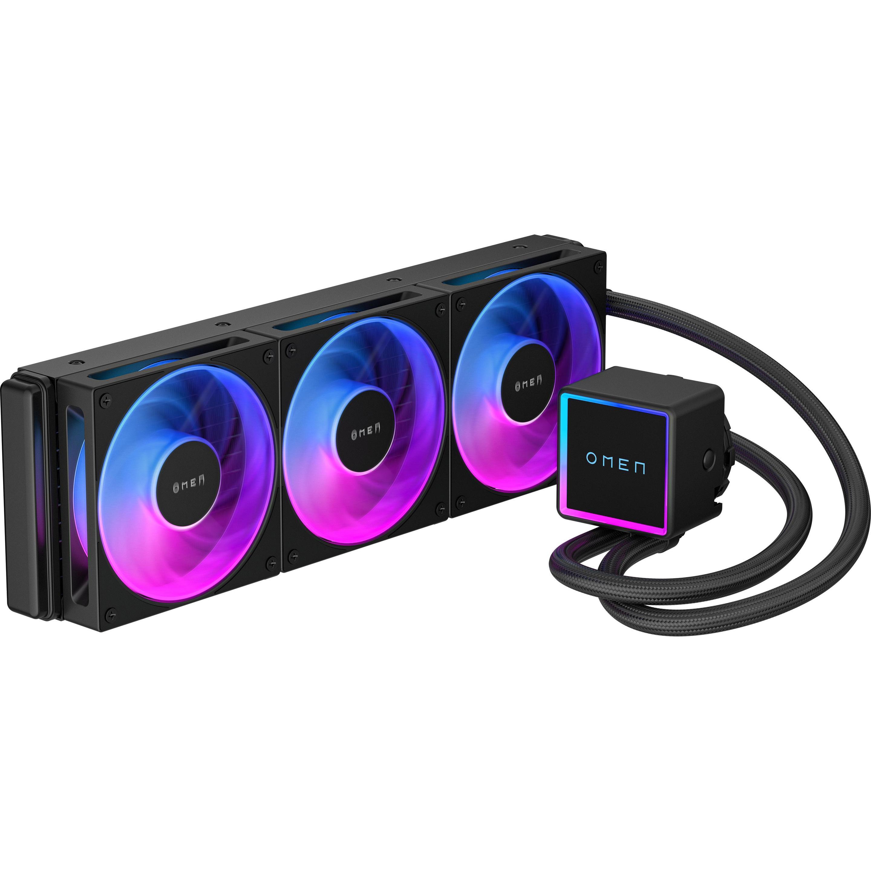 HP OMEN 360mm aRGB-Flüssigkeitskühler – Schwarz, CPU Wasserkühler, Schwarz