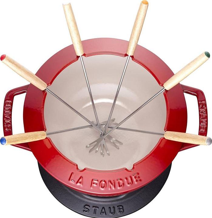 Produktbild Staub Fondue Set kirschrot (Käsefondue, Fondue Bourguignonne)