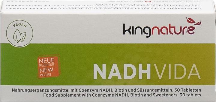Actual product image Kingnature NADH Vida tablet 20 mg (30 Piece, Pills, 21 g)