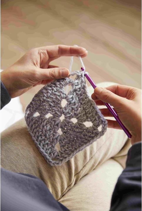 Actual product image DMC Crochet set Mindful Making cosy blanket