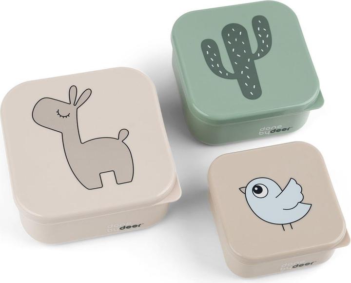 Done by Deer Snackbox-Set Lalee Sand Mischung 3-er Pack
