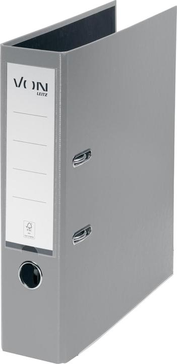 Produktbild von Ordner mit PP/Papier, 8 cm, Grau (A4, 80 mm, 1 Stk.)