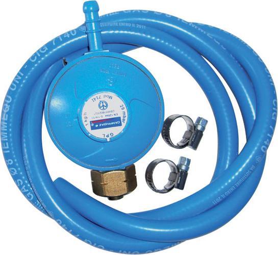Campingaz Kit Regler, Schlauch, Schlauchschellen für Flaschen Italien Anschluss