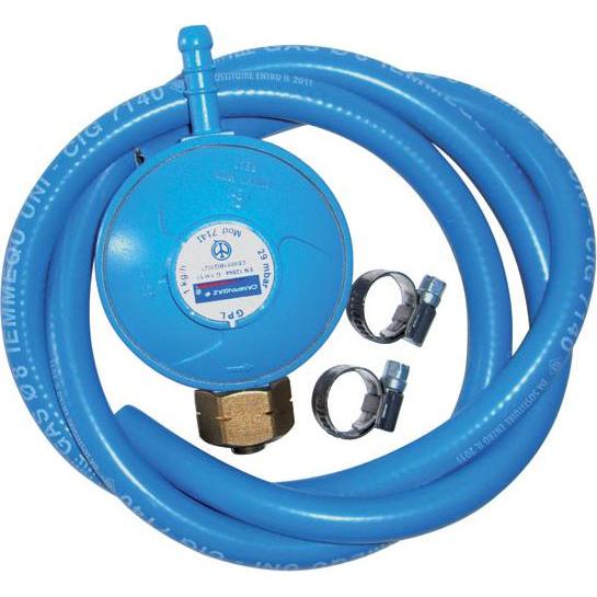 Campingaz, Attrezzatura BBQ, Kit Regler, Schlauch, Schlauchschellen für Flaschen Italien Anschluss