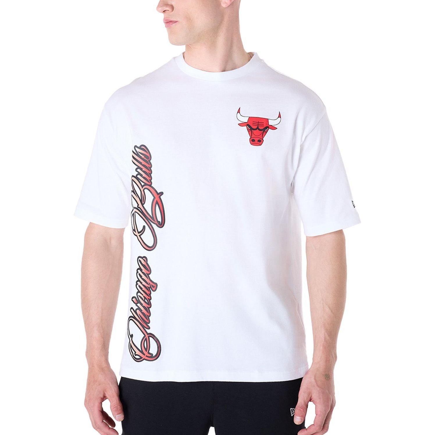Thumbnail - New Era, Herren, Shirt, NBA Shirt - GRAPHIC Chicago Bulls weiss - M, Weiss, (M)