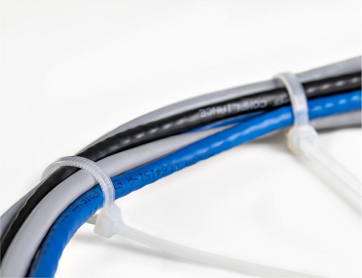 Actual product image StarTech 10"(25cm) Cable Ties, 1/8"(4mm) wide, 2-5/8"(68mm) Bundle Diameter, 50lb(22kg) T (2500 mm, 100 pcs.)