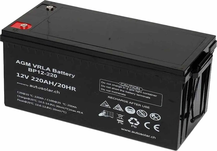 Immagine prodotto Autosolar Pacchetto completo di sistema solare 330W flessibile con batteria AGM da 220Ah (320 W)