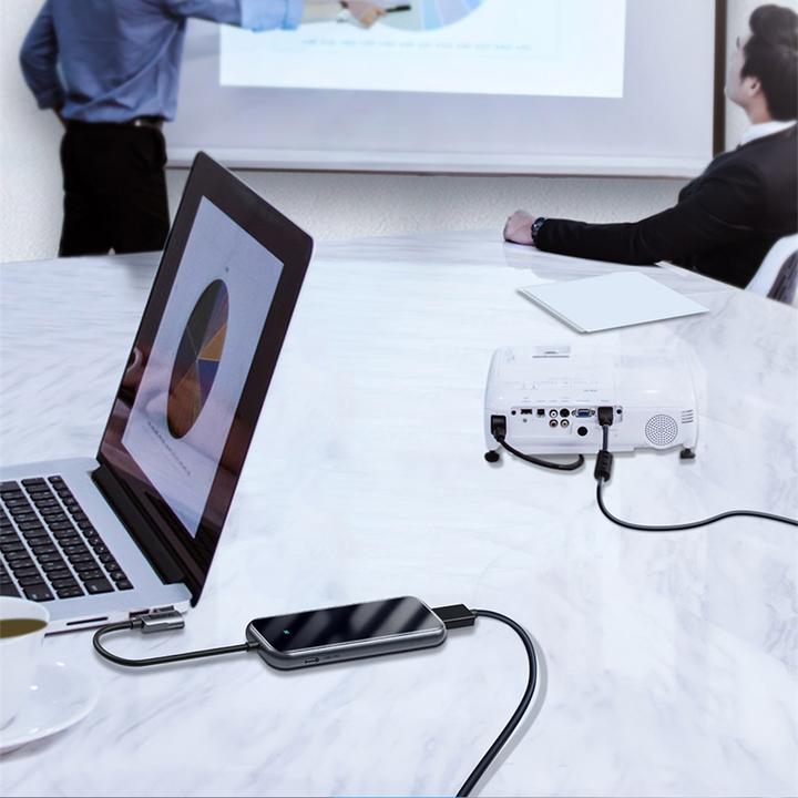 Actual product image Baseus Mirror Series Multifunctional Hub (USB-C, 7 ports)