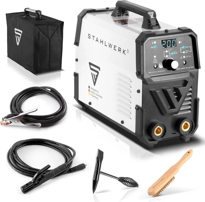 Stahlwerk Saldatrice ARC 200 Puls Pro MMA E Hand Lift TIG funzione impulsiva 200 A