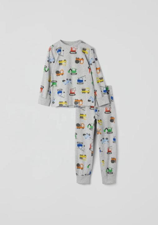 Produktbild PO.P Kinder-Pyjama Baggermotiv 2-Teiler (134, 140)