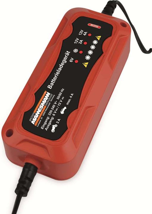 Image du produit Mannesmann Chargeur de batterie automobile (12V, 6V, 4 A)