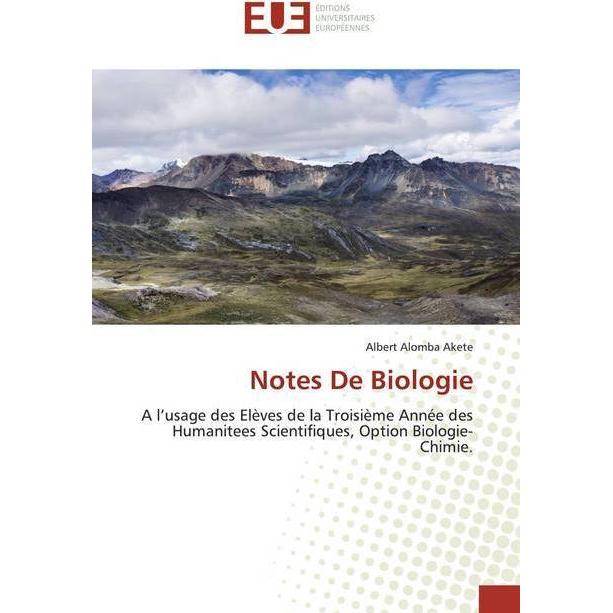 Thumbnail - Notes De Biologie, Schulbücher von Albert Alomba Akete