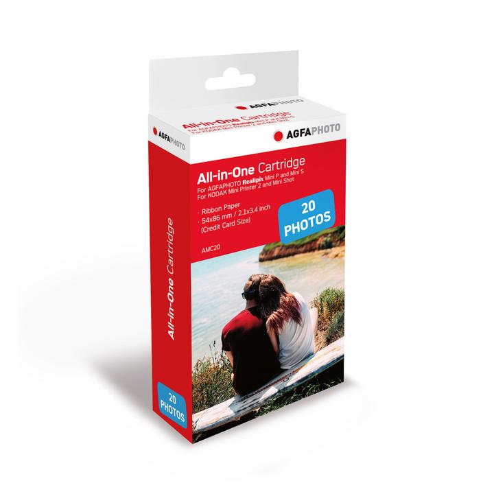 Actual product image AGFAPHOTO AMC-20 (3 x 8, 5, 53 x 86 mm, 54 x 86 mm, 6 cm, Carte de crédit, 20 pcs.)