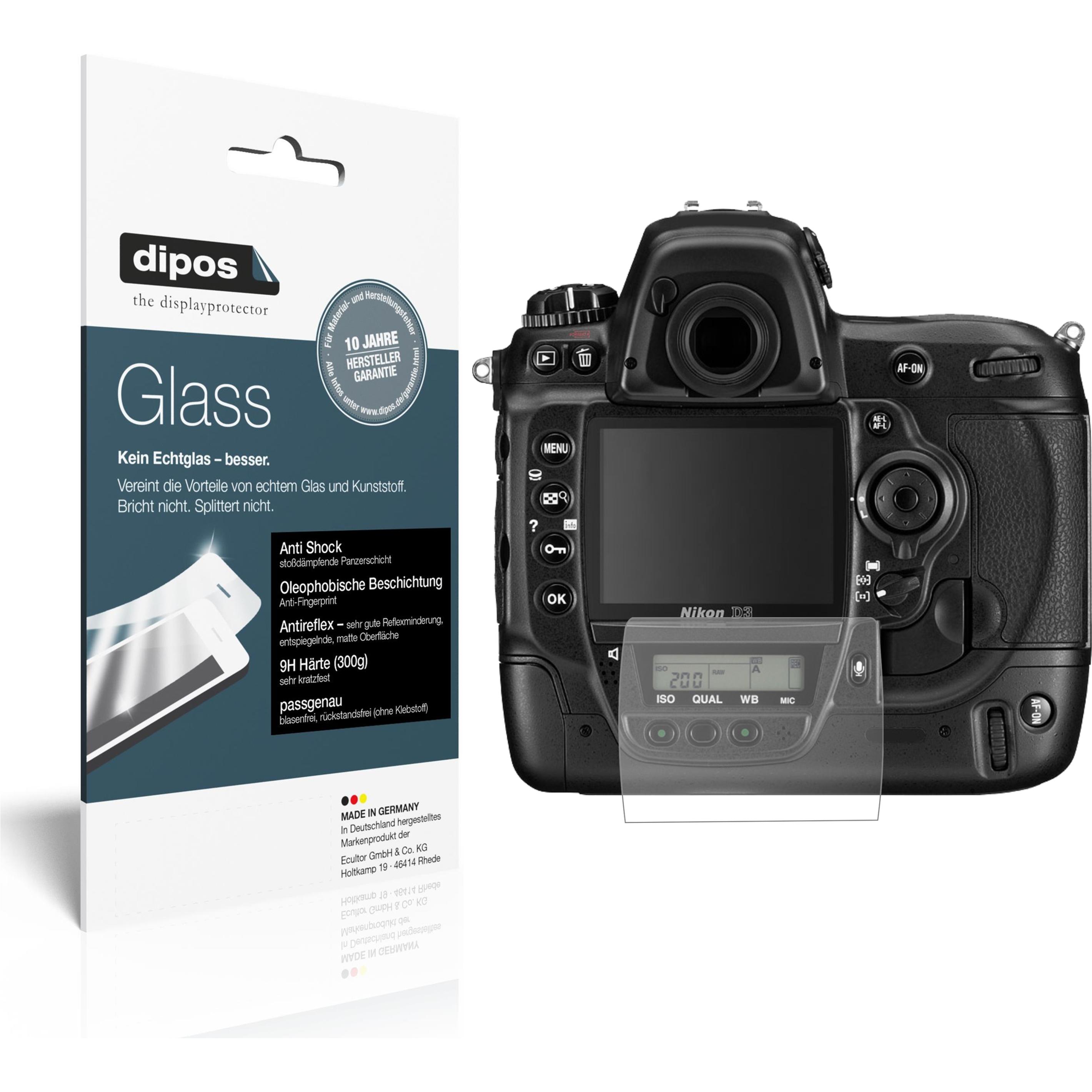Dipos Displayschutz Anti-Shock (Displayschutz, Nikon D3), Kameraschutz, Transparent