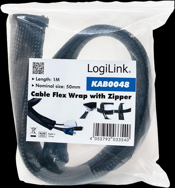 Actual product image LogiLink Cable protection with zipper (Cable conduit, 100 cm)