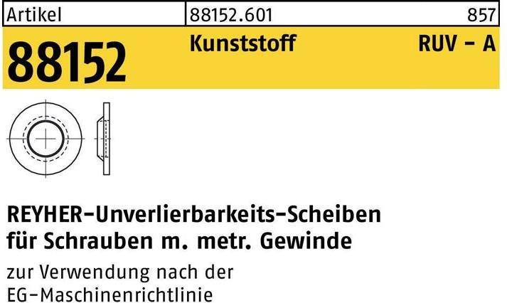Produktbild Unverlierbarkeitsscheibe R 88152 5/5,0x10,1x1,6 Kunststoff naturfarben (M5)
