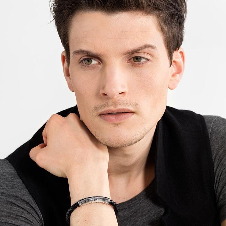 Immagine prodotto Thomas Sabo Bracciale (17 cm, Cuoio, Argento)