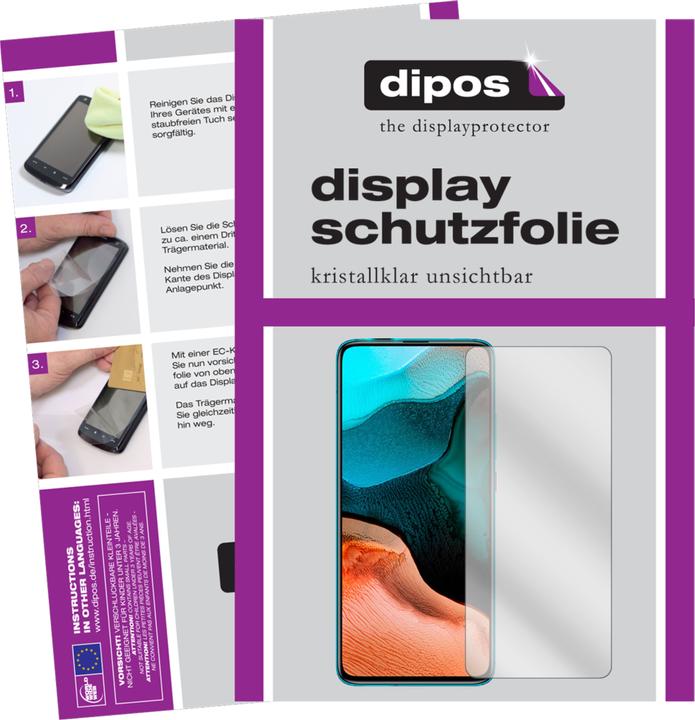 dipos I 2X Pellicola Protettiva Compatibile con Xiaomi Redmi K30 5G Posteriore Protezione Vetro Flessibile 9H
