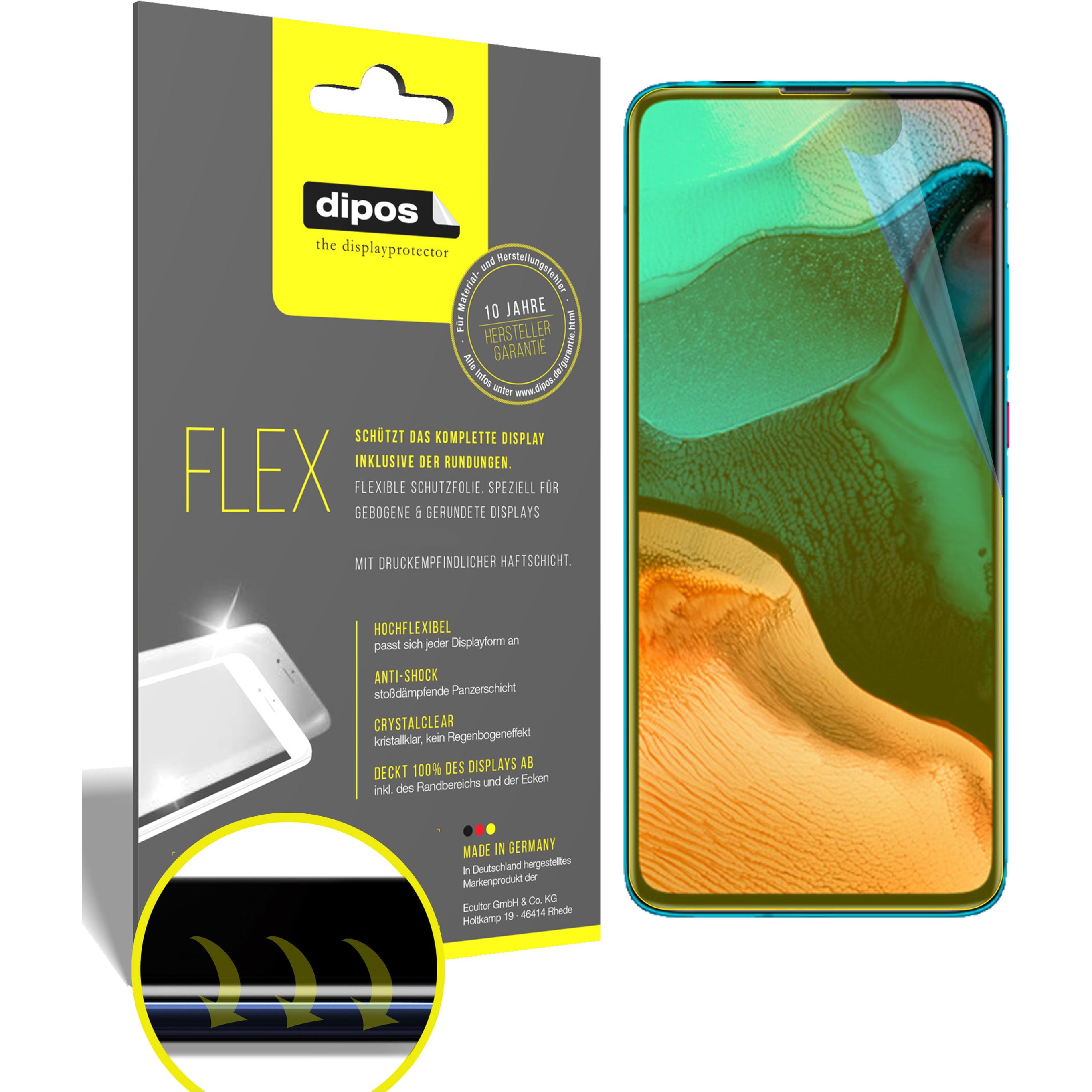 Dipos Displayschutzfolie Full-Cover 3D (3 Stück, Xiaomi Redmi K30 Ultra), Smartphone Schutzfolie, Transparent