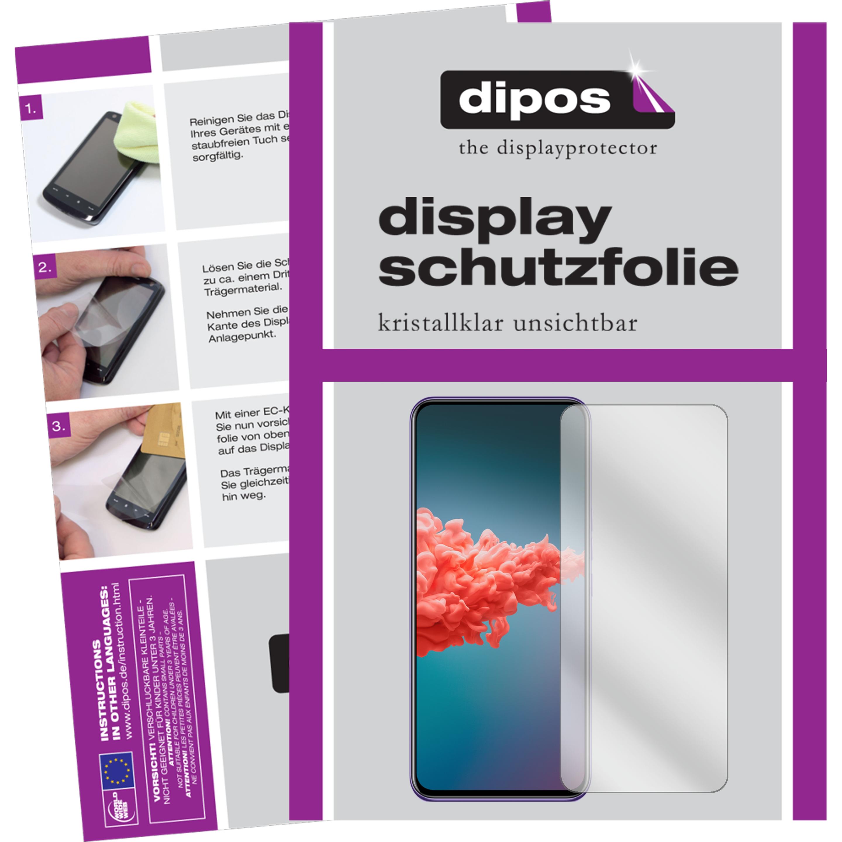 Dipos Displayschutzfolie Crystalclear (2 Stück, ZTE A20 5G), Smartphone Schutzfolie, Transparent