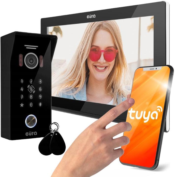 Produktbild No Name WIDEODOMOFON EURA VDP-99C5 czarny WiFi RFID TUYA (Kabellos)