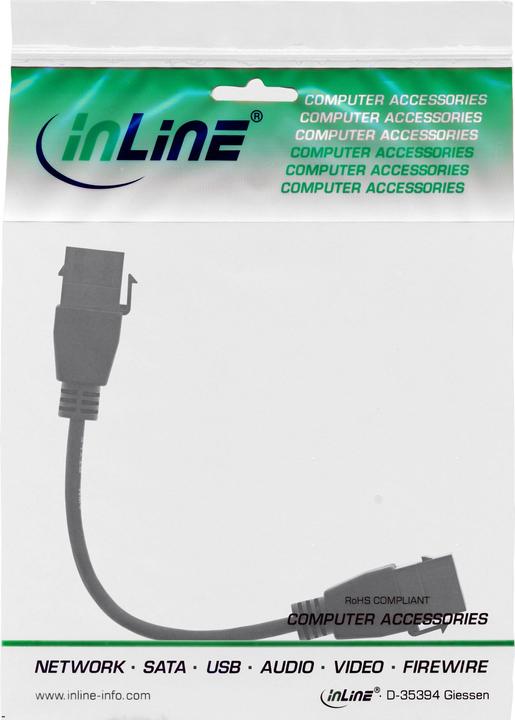 Actual product image InLine ® USB 3.2 Gen1 2x keystone adapter cable, 2x USB A keystone socket, 0.2m (0.20 m, USB 3.2 Gen 1)